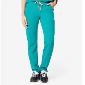 Figs Yola scrub pants Small petite Teal